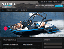 Tablet Screenshot of parkcityboatrentals.com